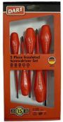 RRP £150 Lots To Contain 5 Brand New Boxed Dart Insulated 5 Piece Screwdriver Sets