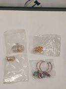 RRP £200 Box To Contain 30 Brand New Bagged And Sealed Pairs Of Ladies Designer Costume Earrings In