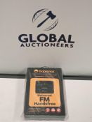 RRP £500 Lot To Contain 100 Brand New Boxed Bananaz Universal Fm Hands-Free Transmitter