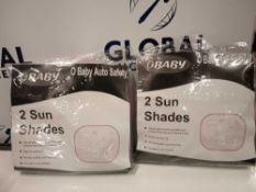 RRP £100 Lot To Contain 27 Brand New Oh Baby Auto Safety Pack Of 2 Sun Shades