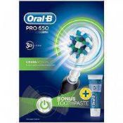 RRP £240 Lot To Contain 4 Boxed Oral B Pro 650 Cross Action Toothbrushes