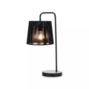 RRP £160 Lot To Contain 1 Boxed Feather Floor Lamp (H158X Dia.55Cm). 1 Nara Table Light (W16.5X H40X