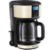 RRP £120 Lot To Contain A Boxed Russell Hobbs Legacy Cream Coffee Maker / Boxed Moulinex Filter Coff