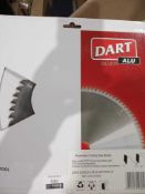 Combined RRP £240 Lot To Contain Four Boxed Dart Silver Aluminium Cutting Saw Blades In Large Size