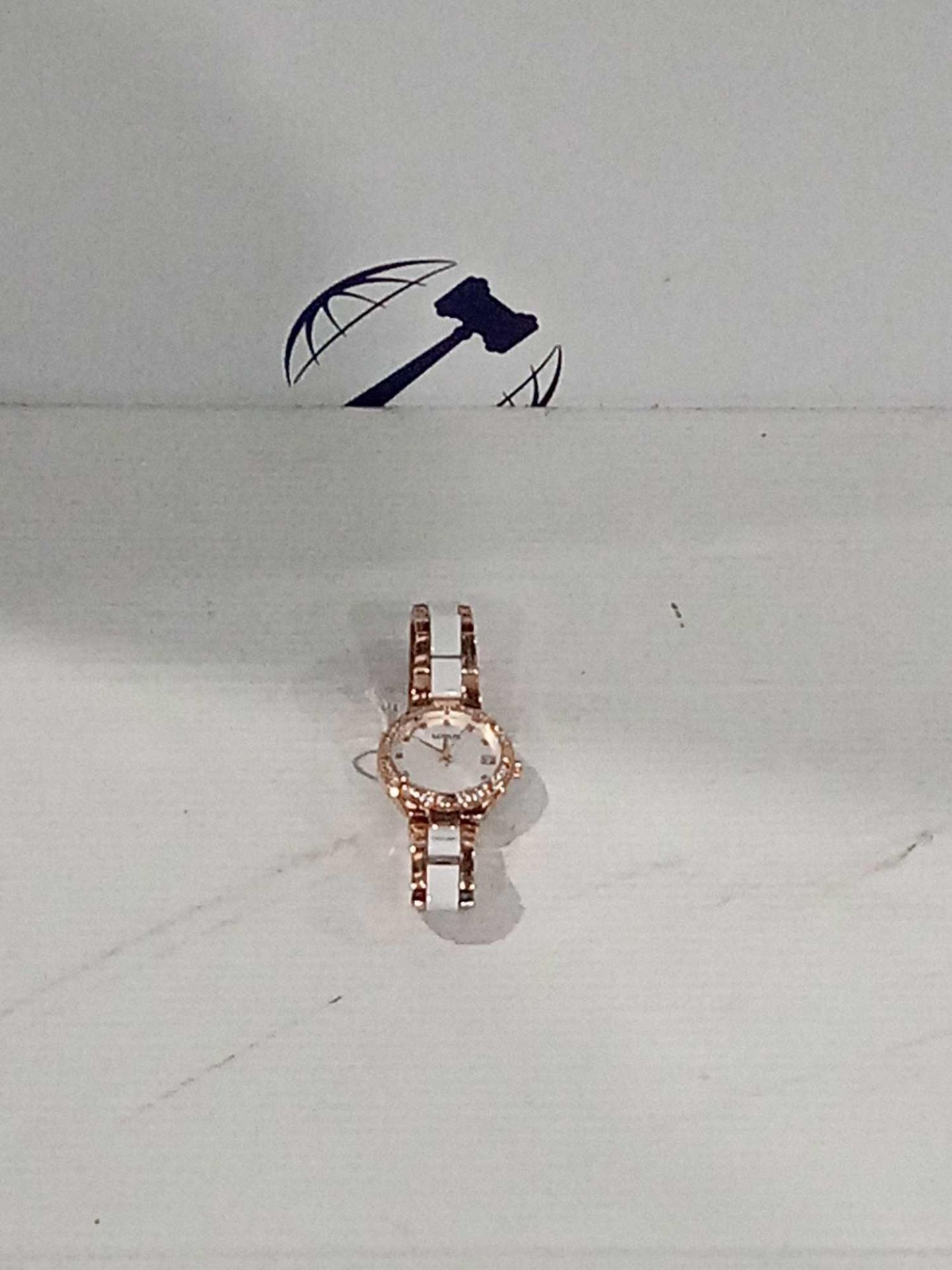 RRP £110 Unboxed Rose Gold And White Lorus Slim Women's Designer Watch - Image 2 of 2