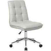 Combined RRP £200 Lot To Contain 2 Boxed Leona White Office Desk Chair