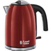 RRP £150 Lot To Contain 4 Boxed Russell Hobbs Buckingham Kettle/Russell Hobbs Classic Cream Kettle /