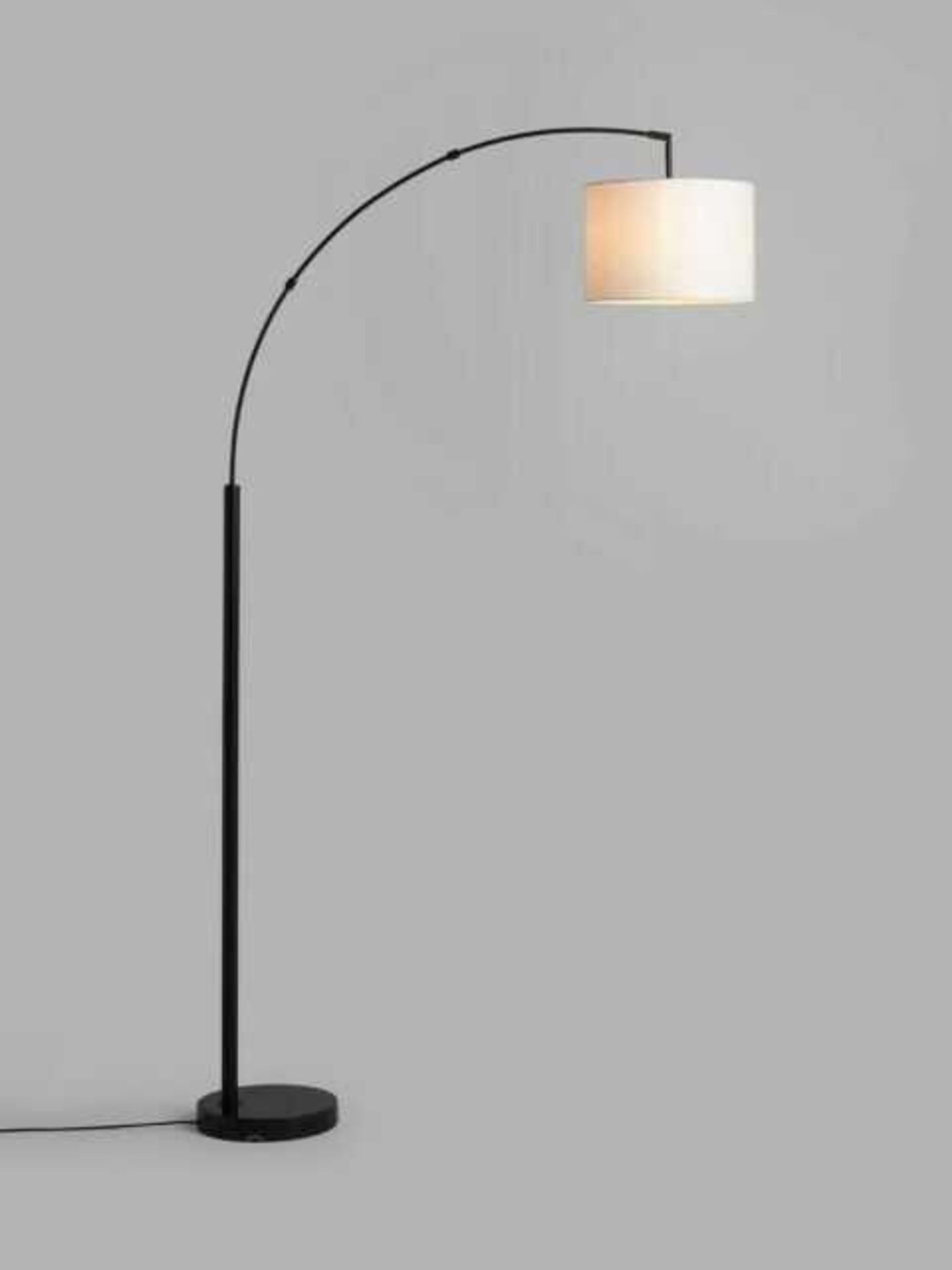 RRP £190 Lot To Contain 2 Boxed John Lewis Designer Lights To Include Angus Black Floor Lamp And Cub
