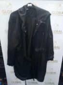 RRP £100 Star By Julien Macdonald Thin Black Raincoat With Hood