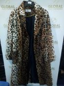 RRP £130 Helene Berman London Lila Skinny Leopard Coat