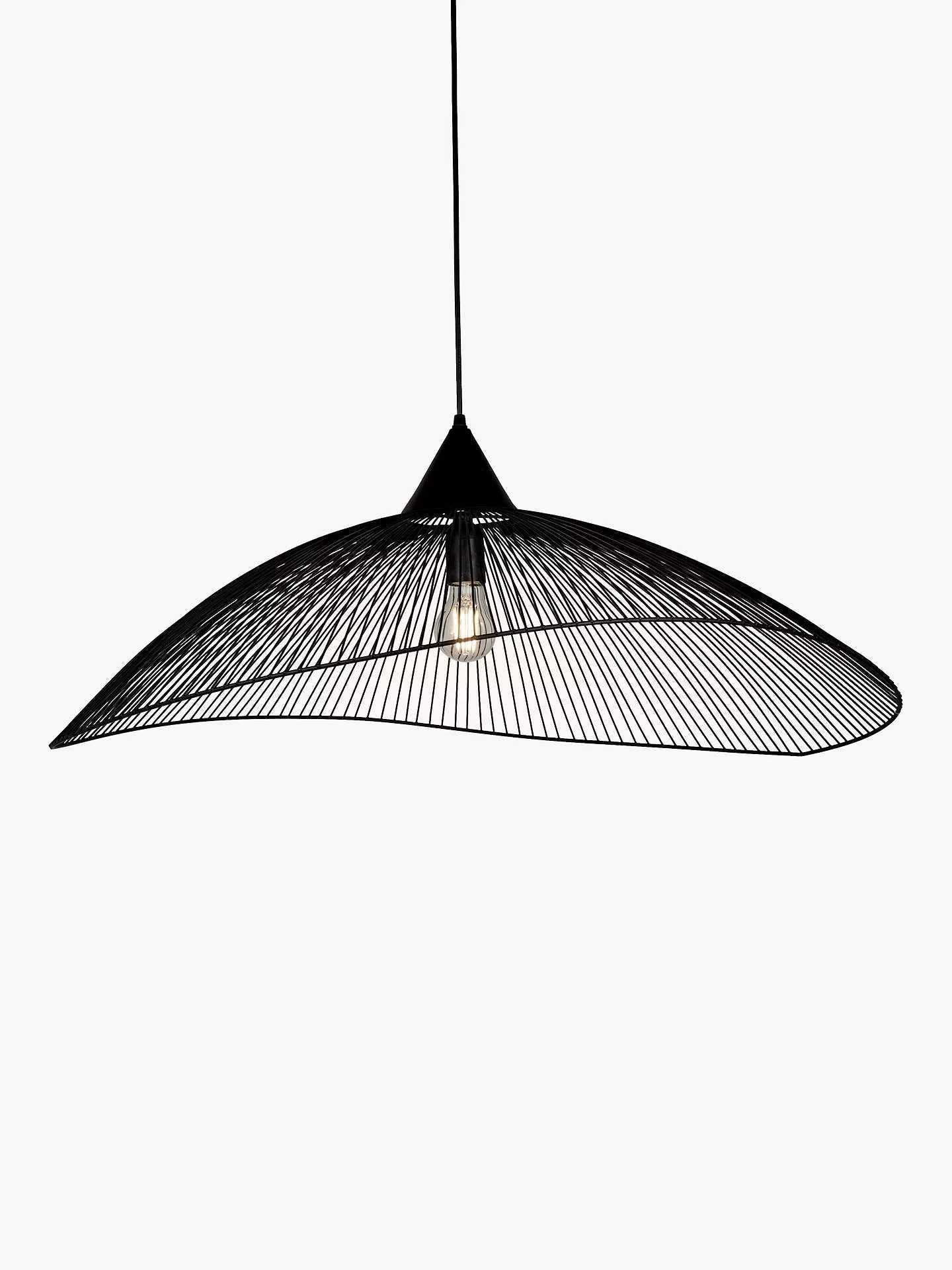 RRP £175 Boxed Hiko Ceiling Pendant With Black Painted Finish