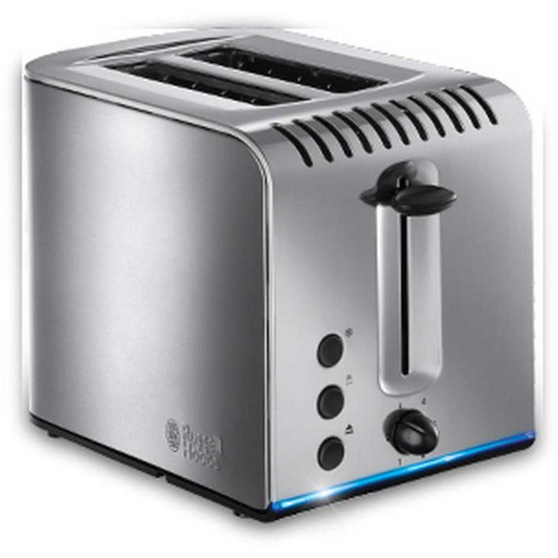 Combined RRP £135 Lot To Contain Boxed Russell Hobbs Buckingham Toaster & Tefal Fast And Delicious