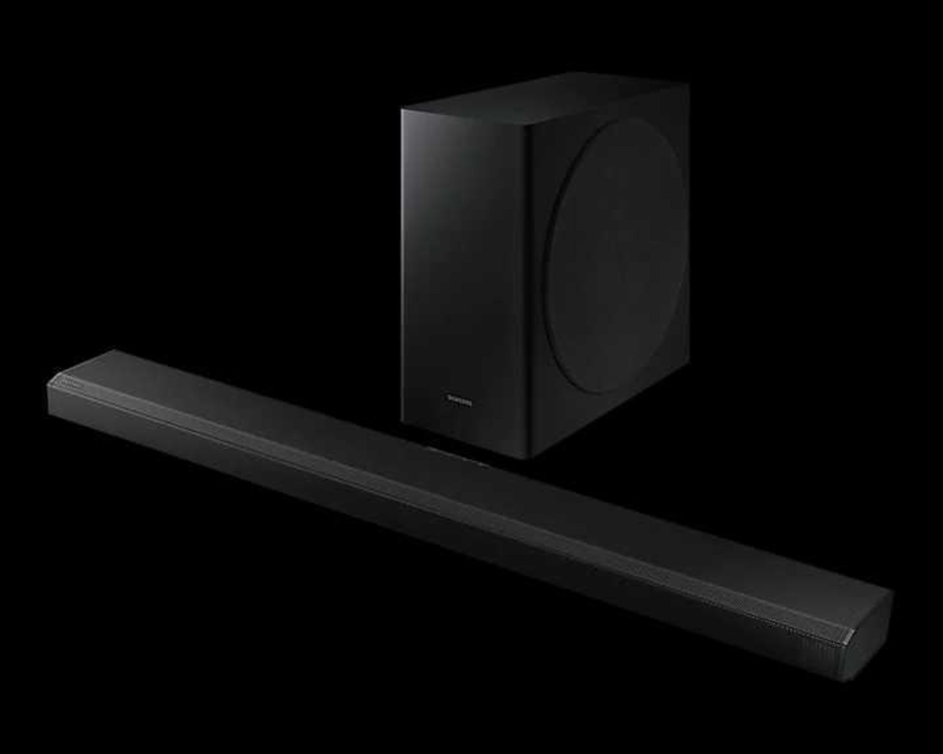 RRP £600 Boxed Samsung High Resolution Audio Soundbar With Q-Symphony (Tested And Working) (Scratche