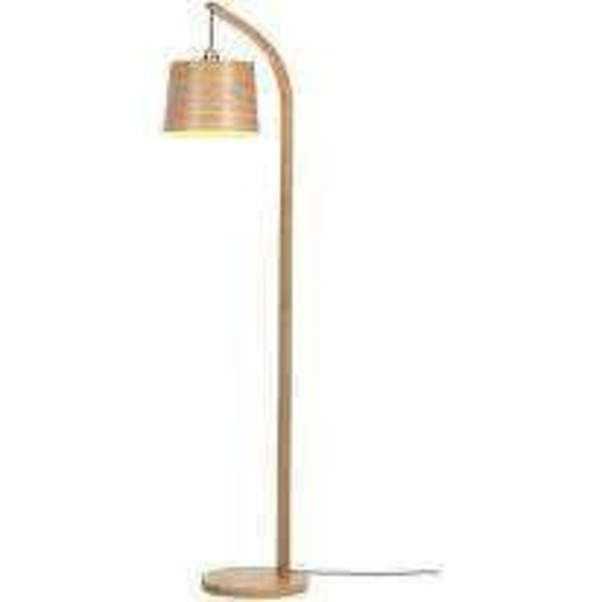 Combined RRP £170 Lot To Contain Boxed John Lewis Sells Floor Lamp & Harmony Ribboned Pendant Shade - Image 2 of 2