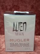 RRP £55 Brand New Boxed And Sealed 50Ml Tester Bottle Of Mugler Alien Man Eau De Toilette Spray