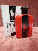 RRP £75 Boxed 125Ml Tester Bottle Of Ralph Lauren Polo Red Intense Eau De Parfum Spray