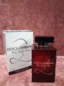 RRP £75 Boxed 100Ml Tester Bottle Of Dolce And Gabbana The Only One Eau De Parfum