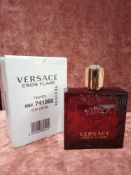 RRP £85 Boxed 100Ml Tester Bottle Of Versace Eros Flame Eau De Parfum Spray