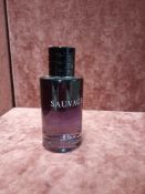 RRP £70 Unboxed 100Ml Tester Bottle Of Dior Sauvage Edt Spray Ex-Display