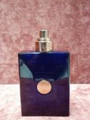 RRP £70 Unboxed 100Ml Tester Bottle Of Versace Dylan Blue Pour Homme Edt Spray Ex-Display