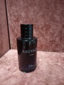RRP £90 Unboxed 100Ml Tester Bottle Of Dior Sauvage Parfum Spray Ex-Display