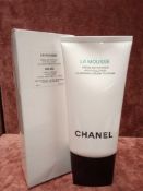 RRP £70 Lot To Contain 2 Brand New Boxed Unused Testers Of Chanel Paris La Mousse Cleansing Cream To