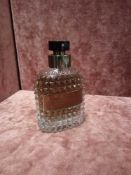RRP £80 Unboxed 100Ml Tester Bottle Of Valentino Uomo Edt Spray Ex-Display