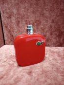 RRP £50 Unboxed 100Ml Tester Bottle Of Lacoste Rouge Eau De Toilette Spray Ex-Display