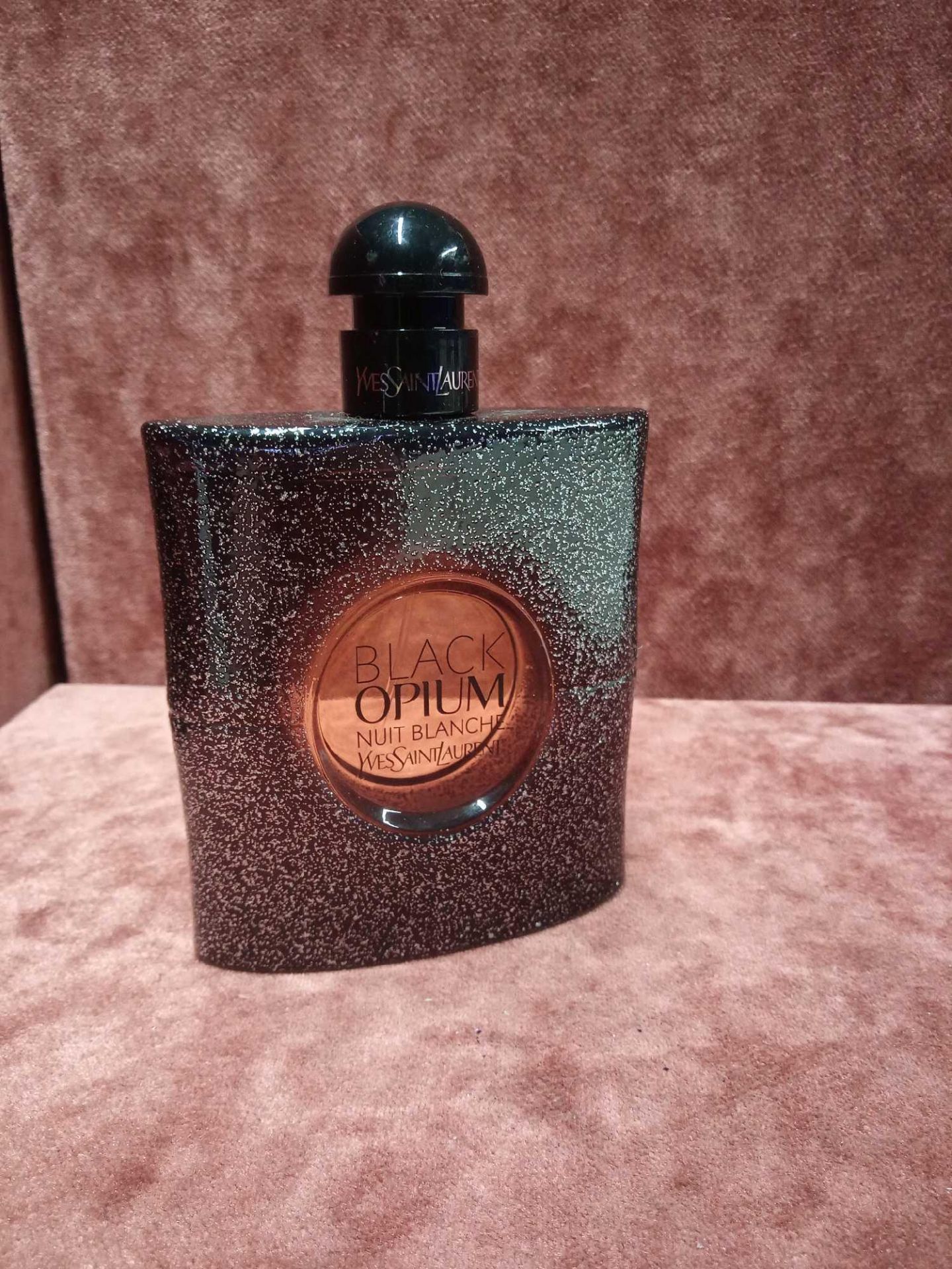 RRP £85 Unboxed 90 Ml Tester Bottle Of Black Opium Nuit Blanche Perfume By Yves Saint Laurent Eau De
