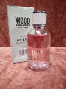 RRP £75 Boxed 100Ml Tester Bottle Of Dsquared2 Wood Pour Femme Edt Spray