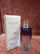 RRP £60 Boxed 75Ml Tester Bottle Of Azzaro Solarissimo Marettimo Eau De Toilette Spray