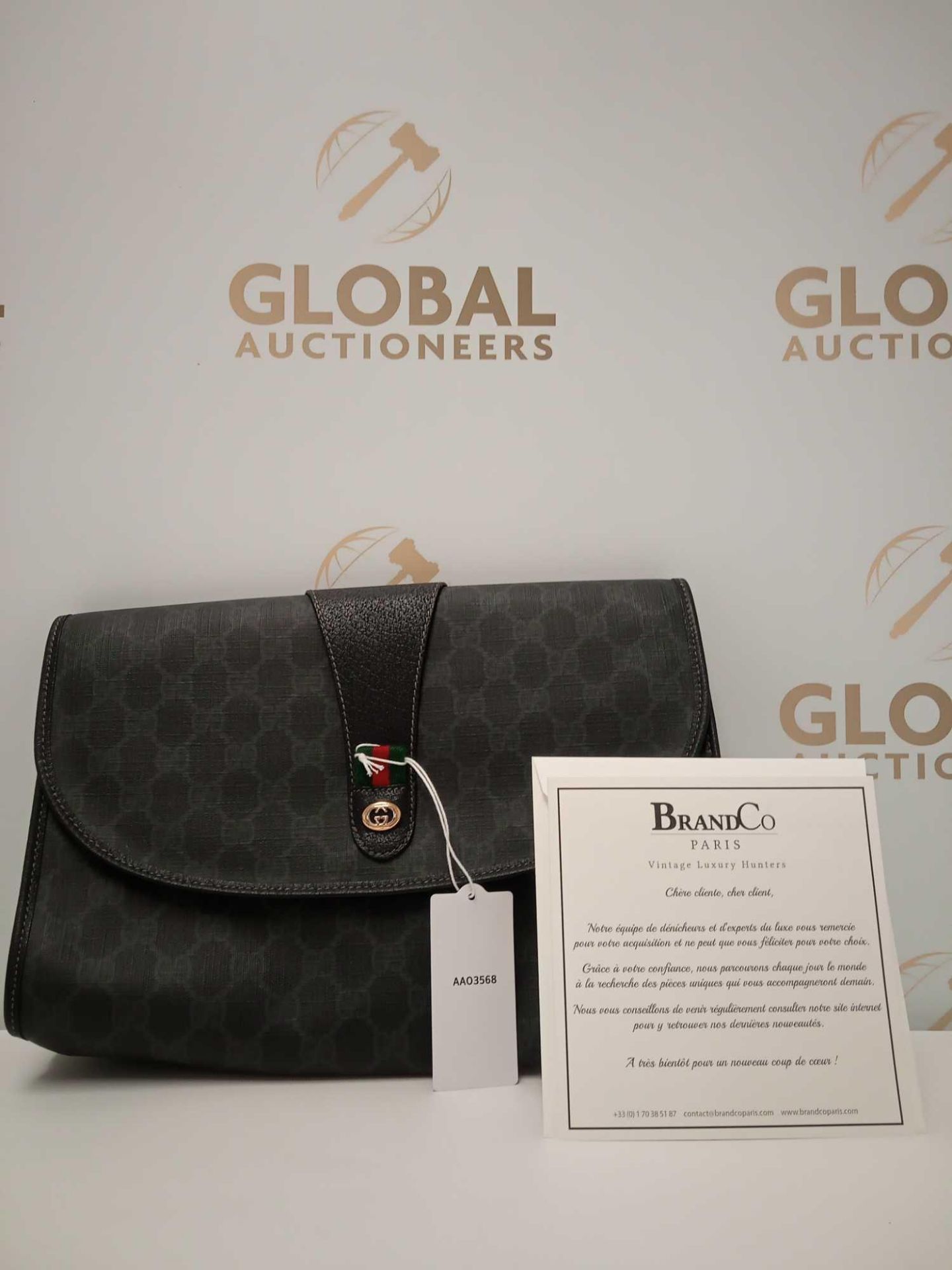 RRP £1050 Gucci Accessory Collection Supreme Coat Ed Canvas Black Bag Aa03568, Grade A (Appraisals - Image 3 of 5
