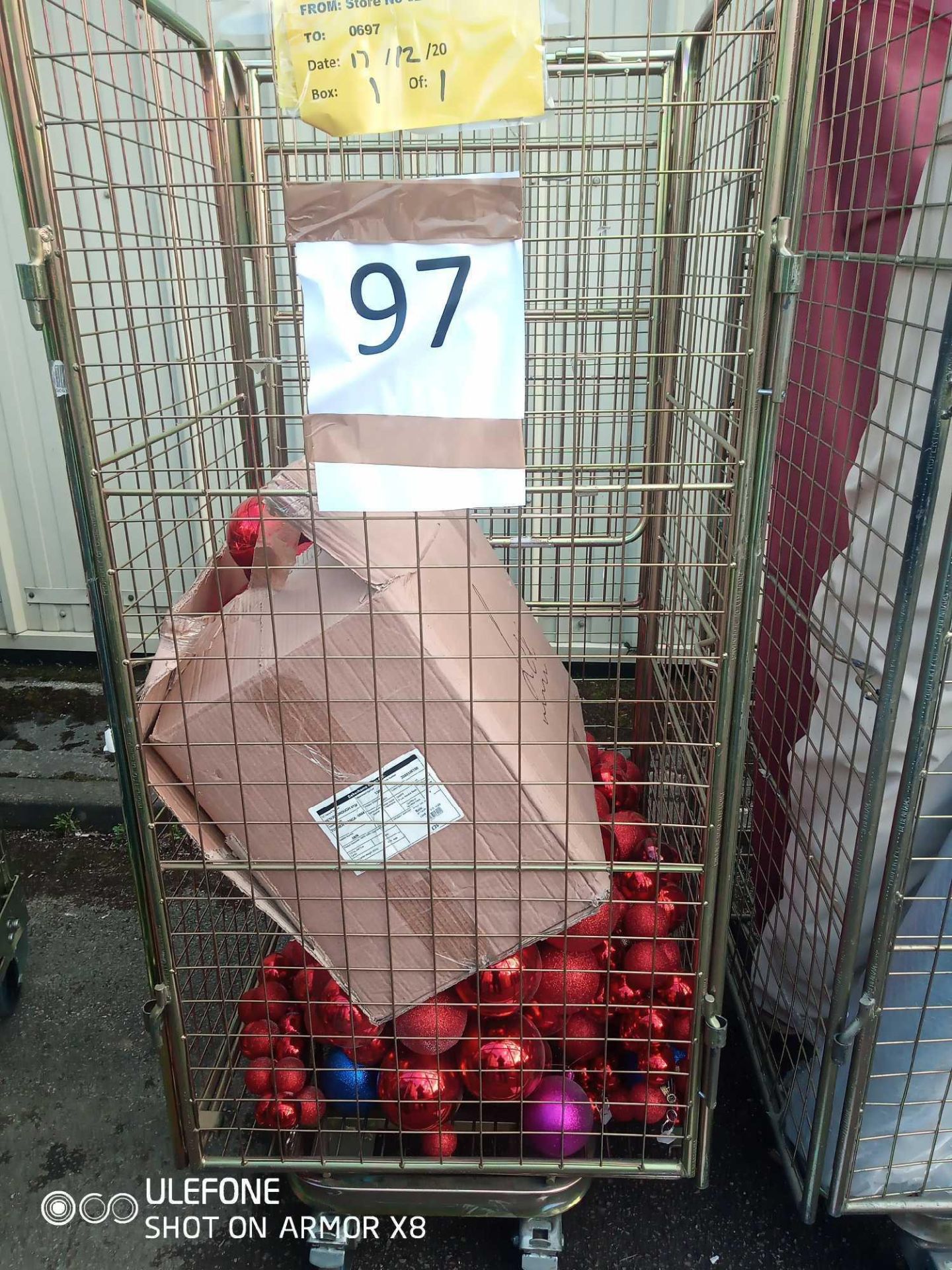 Combined RRP £200 Cage To Include Large Assortment Of Designer Christmas Decorations