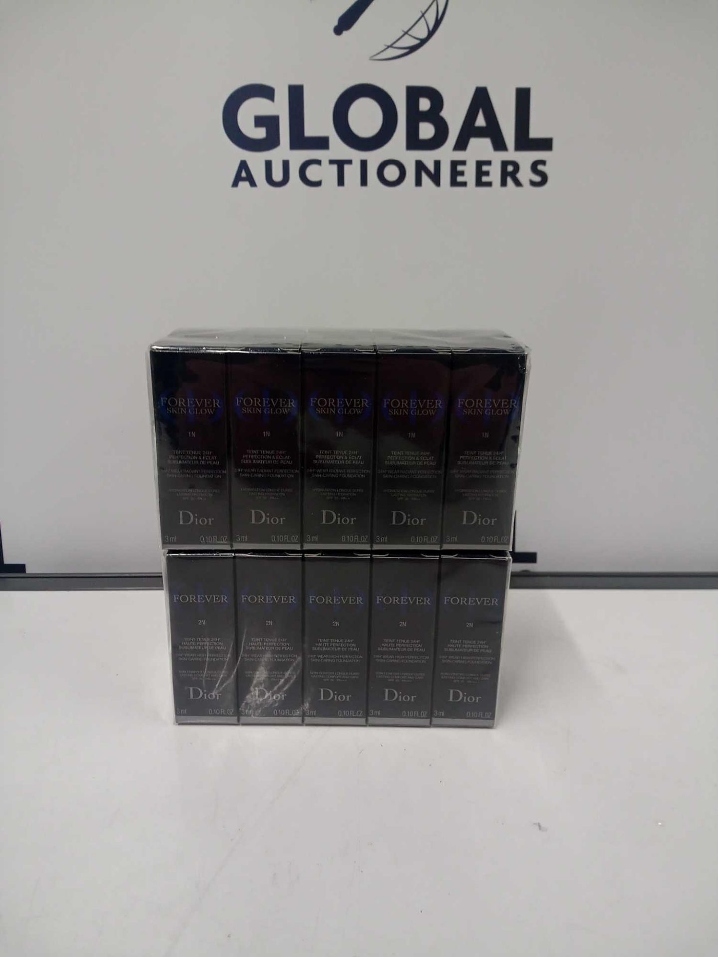 RRP £100 Lot To Contain 20 Brand New Boxed And Sealed Christian Dior Forever 3 Ml Foundations In Ass