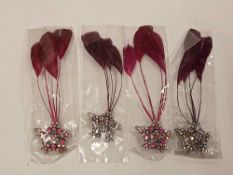 RRP £300 Box To Contain 30 Brand New Debenhams Designer Ladies Feather Star Brooches