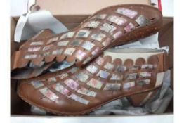 RRP £200 Lot To Contain 4 Boxed Assorted Rieker Anti-Stress Ladies Designer Shoes In Assorted Sizes