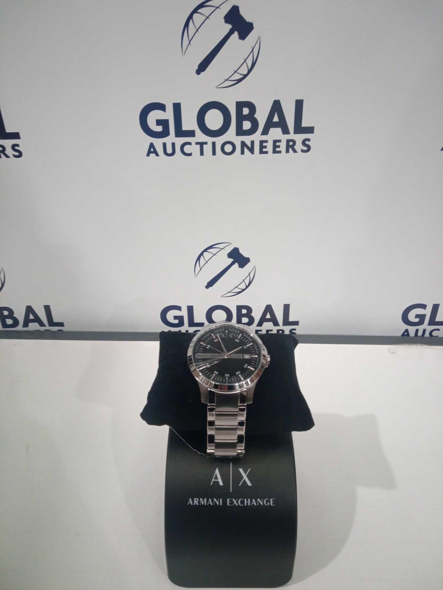 RRP £200 Boxed Armani Exchange Stainless Steel Grade A Watch - Image 2 of 3