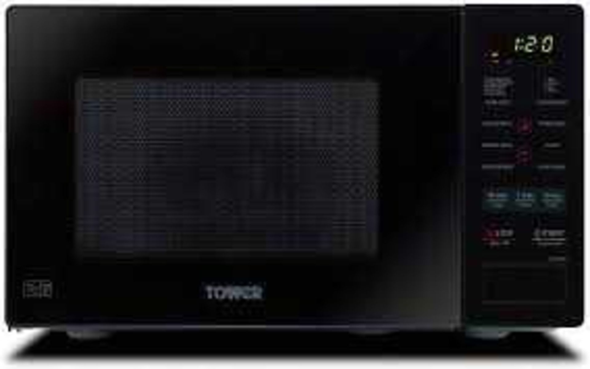 RRP £120 Grade A, Tested And Working, Not In Original Box Black Tower Microwave