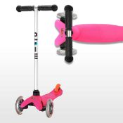 RRP £100 Boxed Mini Micro Foldable Scooter In Pink