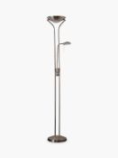 Combined RRP £190 Lot To Contain Two Boxed John Lewis Zella Floor Lamps In Stainless Steel Finish