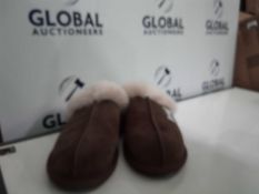 RRP 150 Lot To Contain Unboxed Ugg Slippers In Mocha Suede