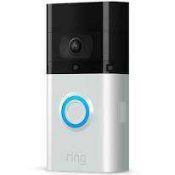 RRP £190 Boxed Ring Video Doorbell 3 Plus