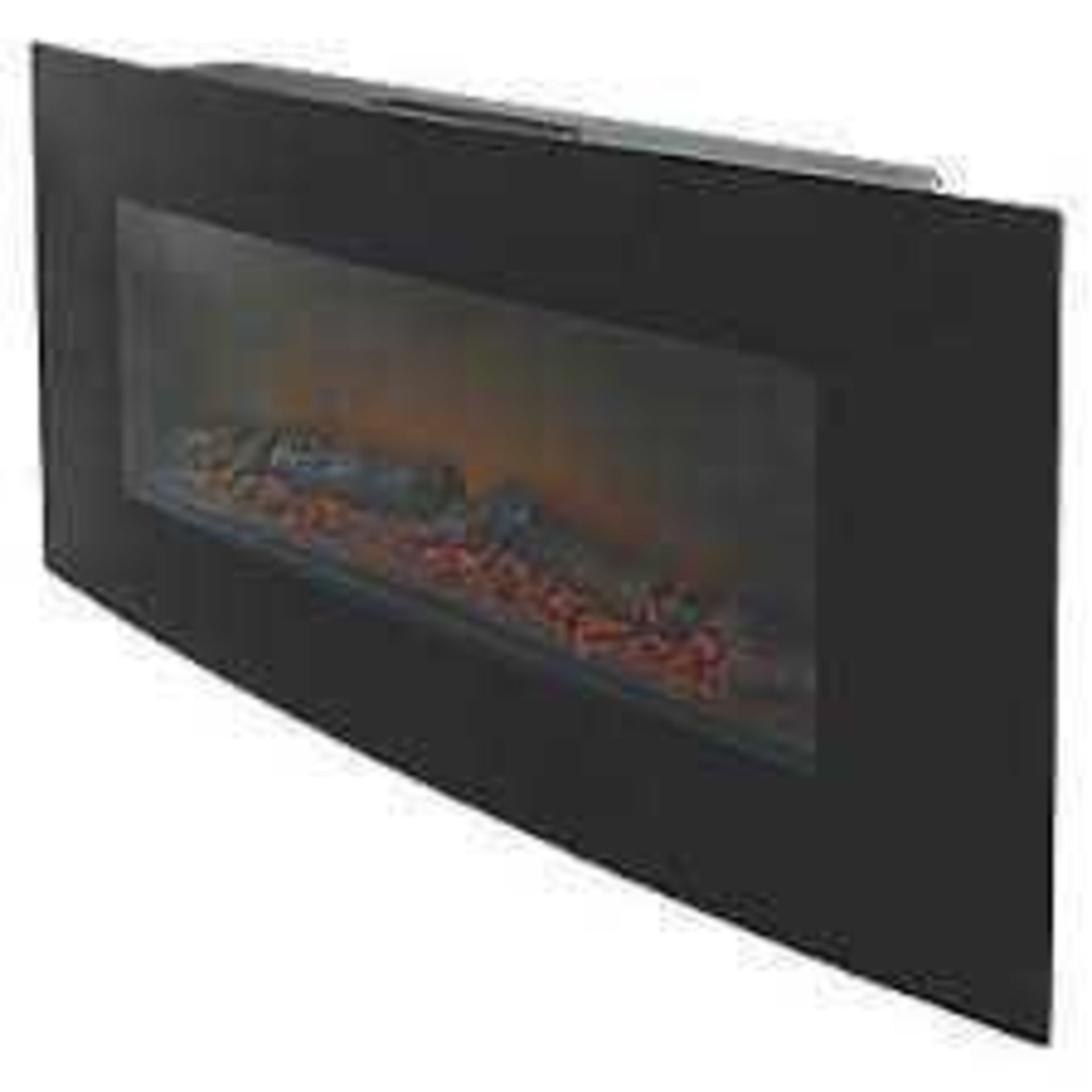 RRP £130 Boxed Blyss Doggy 1800W Black Electric Fire Suite