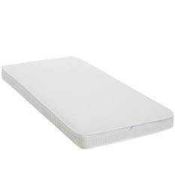 RRP £150 Lot To Contain John Lewis baby sleep Mattress and a baby cot white (01411669)