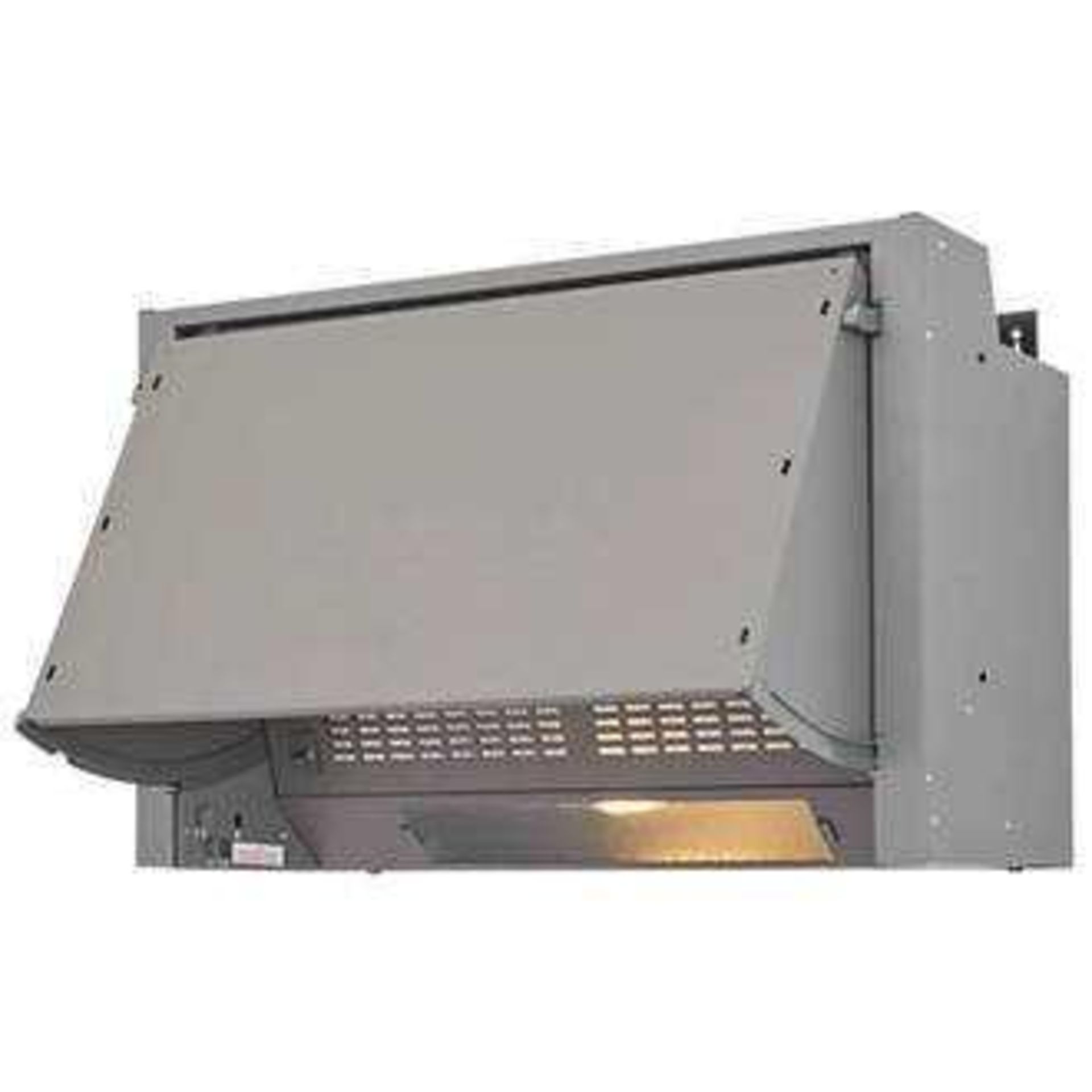 RRP £110 Boxed Stainless Steel Integrated Oven Hood With Led Lights