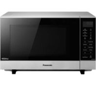 RRP £200 Boxed Panasonic Nnsf464M Silver Microwave Oven