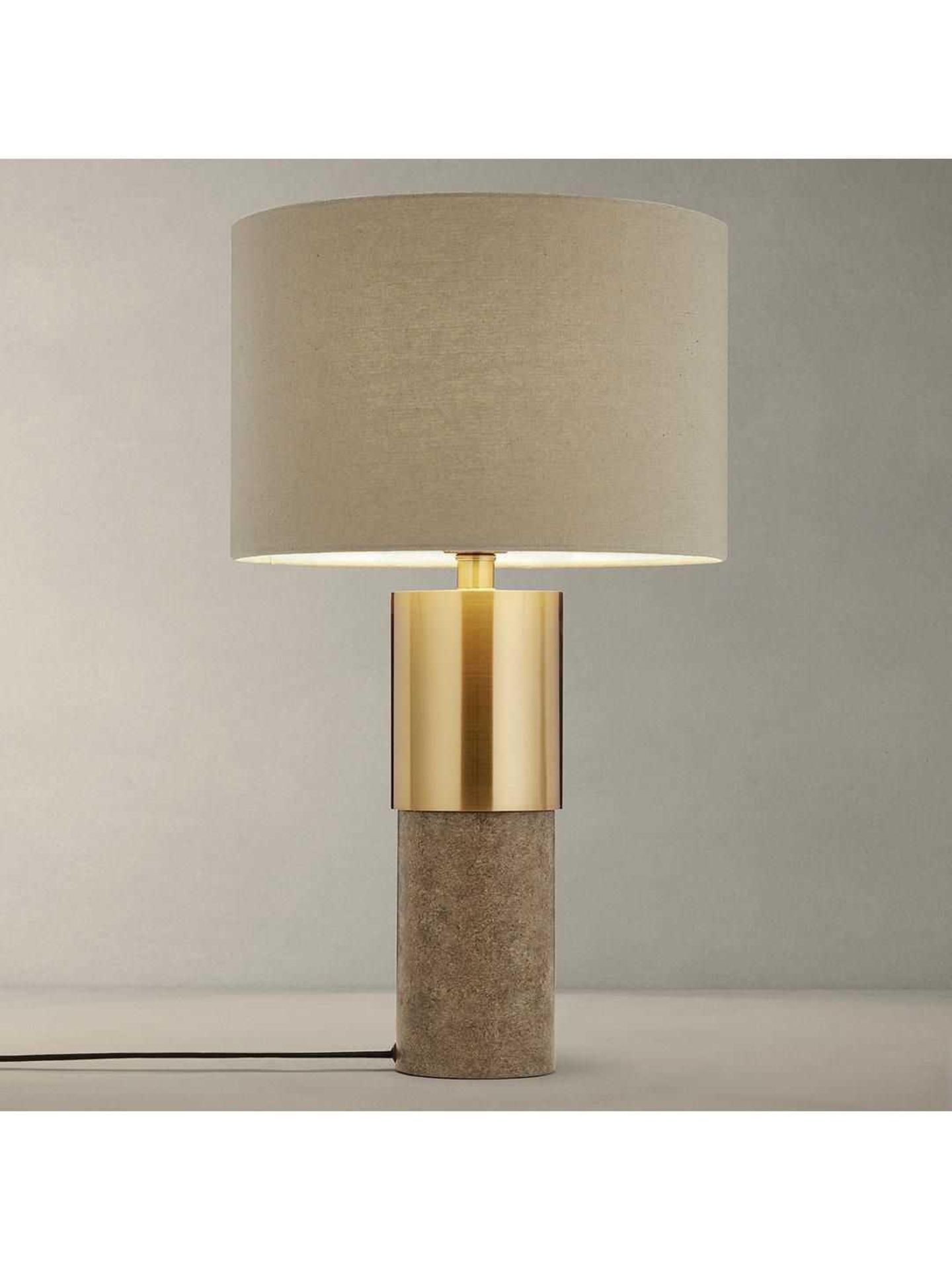 Combined RRP £200 Lot To Contain Two Boxed John Lewis Akani Table Lamps In Brushed Brass Finish - Image 2 of 2