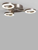 RRP £120 Boxed John Lewis Boyd Three Light Integrated Led Semi Flush