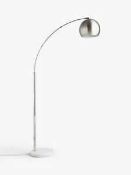 RRP £150 Boxed John Lewis Hector Floor Satin Lamp