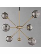 RRP £210 Boxed John Lewis Huxley Ceiling Pendant in Brushed Brass Finish